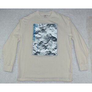 Nike Air Jordan 23 Engineered Men's T-Shirt Size L Ivory Geography Heavyweight